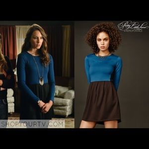Aeropostale Blue/Black Color Block Dress